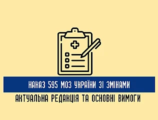 Наказ 595 МОЗ України зі змінами: актуальна редакція та основні вимоги 