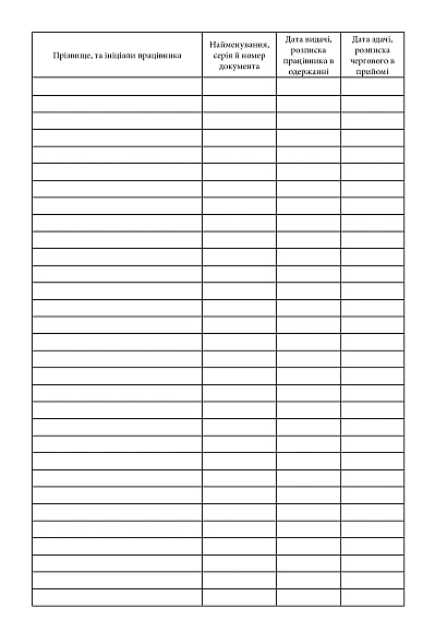 Журнал учета выдачи документов Журналы МВД