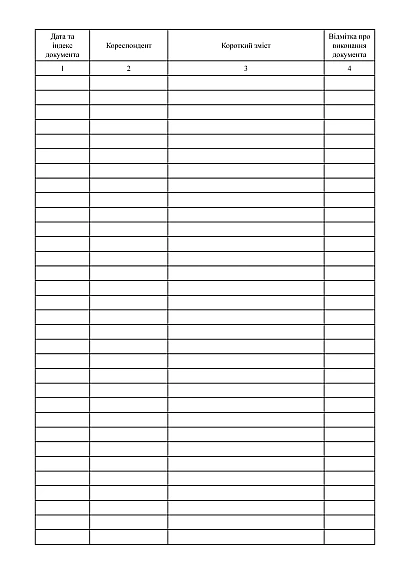 Журнал регистрации документов, созданных воинской частью Приказ 40