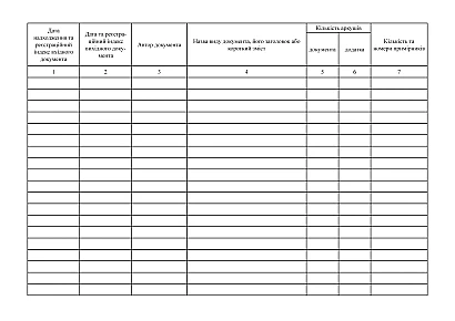 Журнал регистрации входящих документов с грифом Для служебного пользования