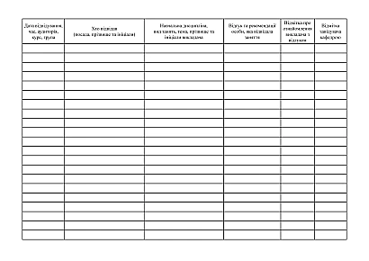 Журнал контрольных и взаимных посещений занятий Форма № Н-4.05