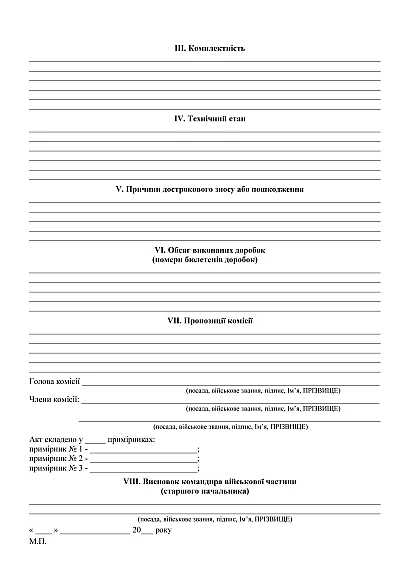 Акт технического состояния в наличии на Ukroblik