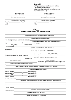 Журнали - Акт виконання практичних постановок (стрільб)