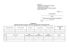 Журнали - Єдиний акт списання будівель (споруд), об'єктів незавершеного будівництва, два аркуші