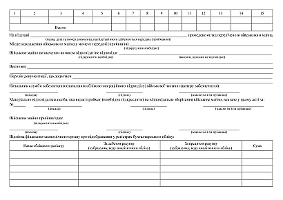 Акт приймання-передачі основних засобів в наявності на Ukroblik