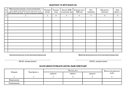 Купить Товарно-транспортные накладные на ukroblik