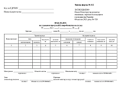 Журналы - Накладная на сдачу продукции с производства на склад