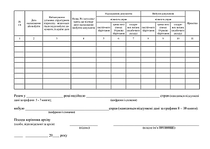 Книга учета поступления и выбытия документов архива купить на Ukroblik