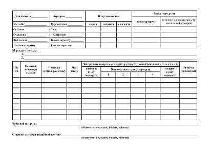 Журнал дежурного штурмана