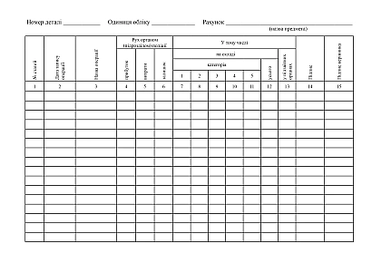 Книга обліку, інструменту, приладдя (ЗІП), устаткування купити на Ukroblik