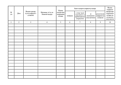Книга учета выданной и принятой старшим кассиром наличности купить на Ukroblik