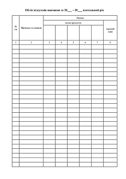 Журнал обліку занять зі службової підготовки купити на Ukroblik