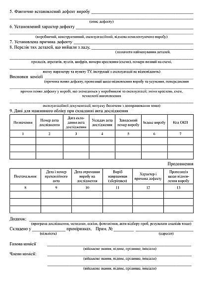 Акт дослідження купити на Ukroblik