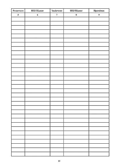 Книга учета журналов и книг учета Журналы ВСУ