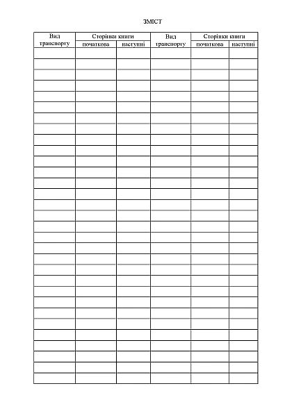 Книга обліку відвантаження (надходження) військового майна Наказ 440