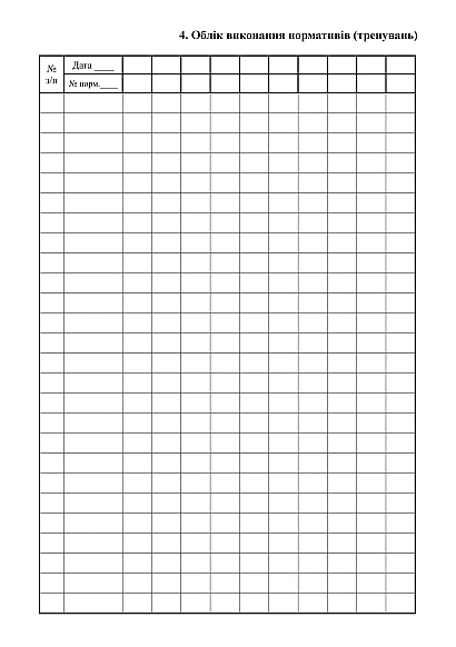 Журнал учета боевой подготовки взвода Журналы ВСУ