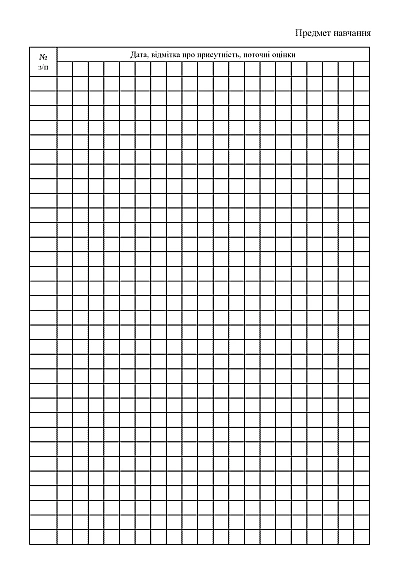 Журнал учета индивидуальной подготовки ВСУ