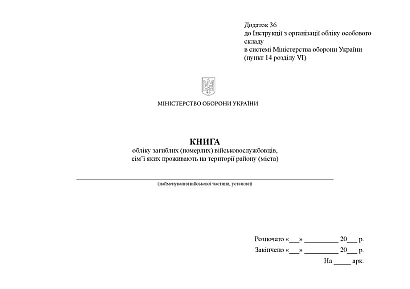 Книга учета погибших (умерших) военнослужащих Приказ 280