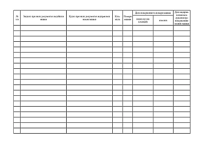 Журнал обліку мішків, що надійшли і підлягають відправленню Журнали ЗСУ