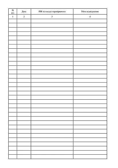 Контрольно-визитационная книга в наличии на Ukroblik